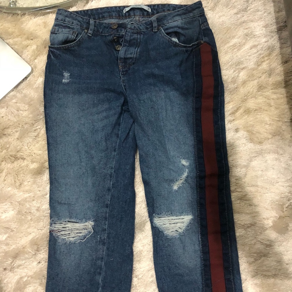 Denim stripe jeans (boyfriend)